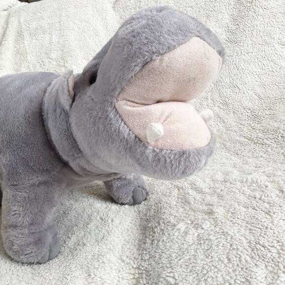 Fiesta Hippo Hippopotamus 12" Plush Stuffed Animal Toy Jungle Animals Realistic - Picture 3 of 7